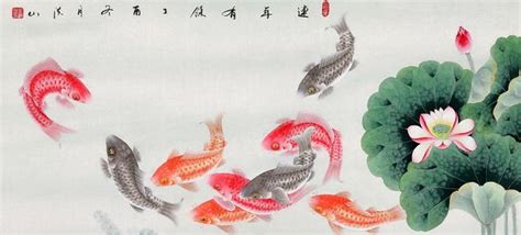 九魚圖寓意|國畫九魚圖經典構圖及寓意解析